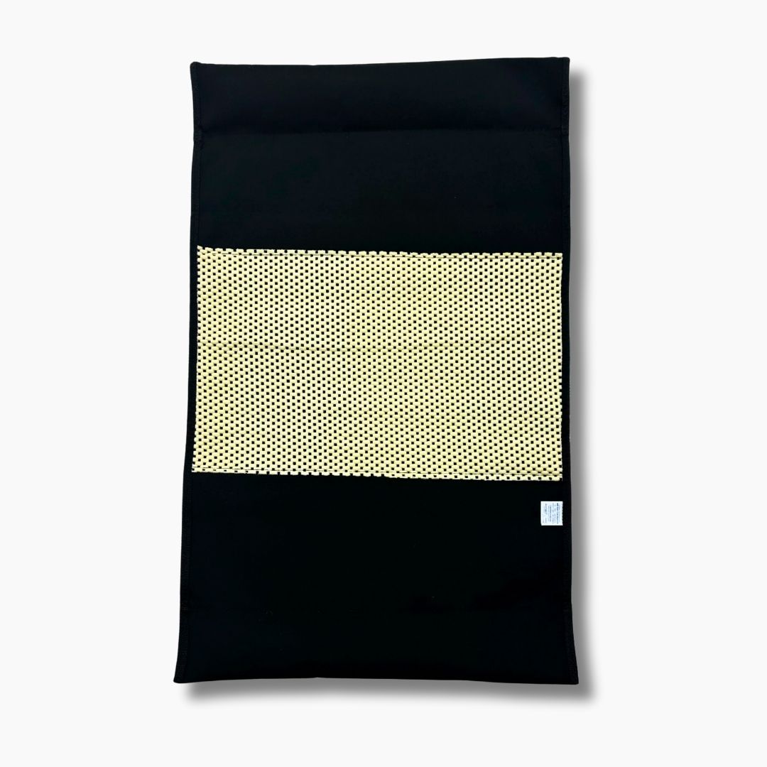 Gunwale Boarding Mat Backing with Scoot Guard Sunbrella Canvas Boat Mat Black