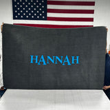 Custom embroidered logo carpet mat for boats with non-slip AquaLoc backer