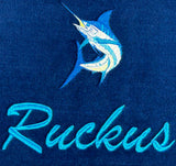 Embroidery Close Up of Marine Boat Mat