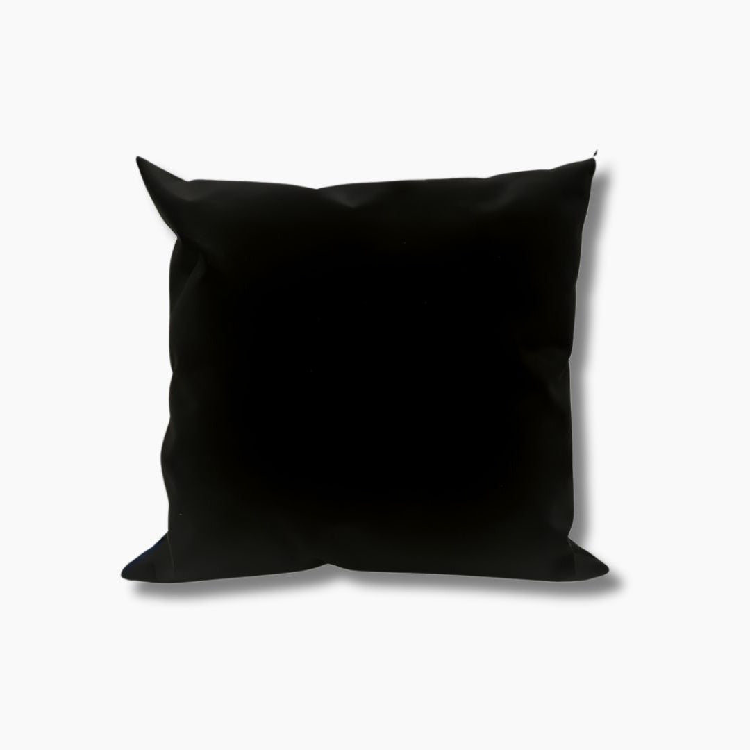 Custom Embroidered Weighted Sunbrella Boat Pillow Black