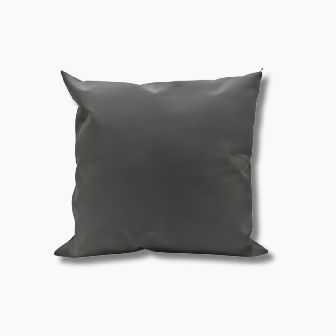 Custom Embroidered Weighted Sunbrella Boat Pillow Gray