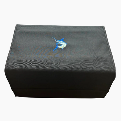 20" Wide Black Marlin Boarding Gunwale Mat Sunbrella Canvas