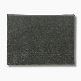 Dark gray marine carpet boat mat on a white background