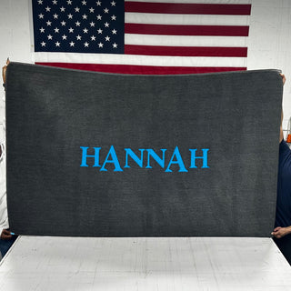 Custom embroidered logo carpet mat for boats with non-slip AquaLoc backer