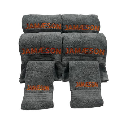 Premium Personalized Boat Towel Set for Yachts Custom Embroidered by BoatMat