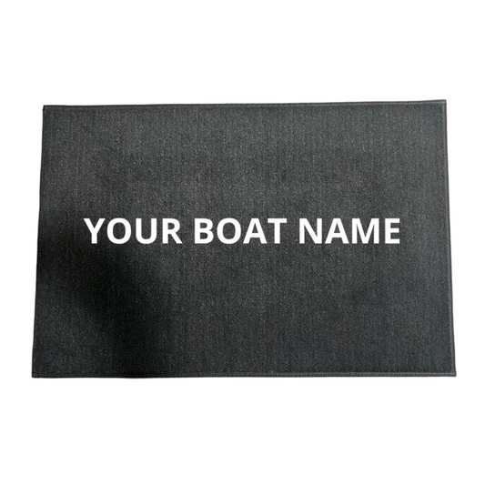 Custom Embroidered Carpet Mats With Your Boat Name