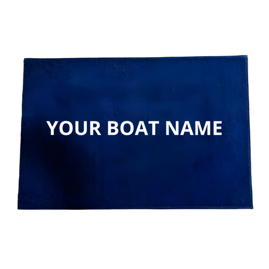 Custom Embroidered Carpet Mats With Your Boat Name