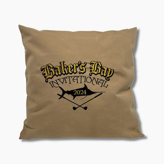 Custom Embroidered Weighted Sunbrella Boat Pillow 20" x 20"