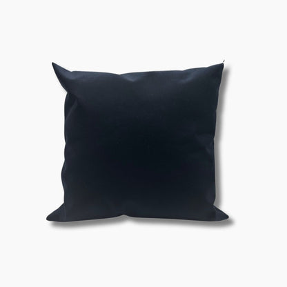 Custom Embroidered Weighted Sunbrella Boat Pillow Navy Blue
