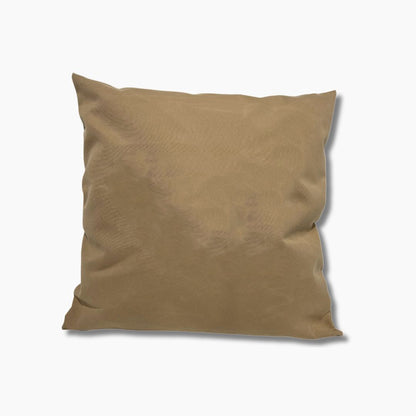 Custom Embroidered Weighted Sunbrella Boat Pillow Tan