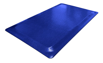 blue cushioned galley mat