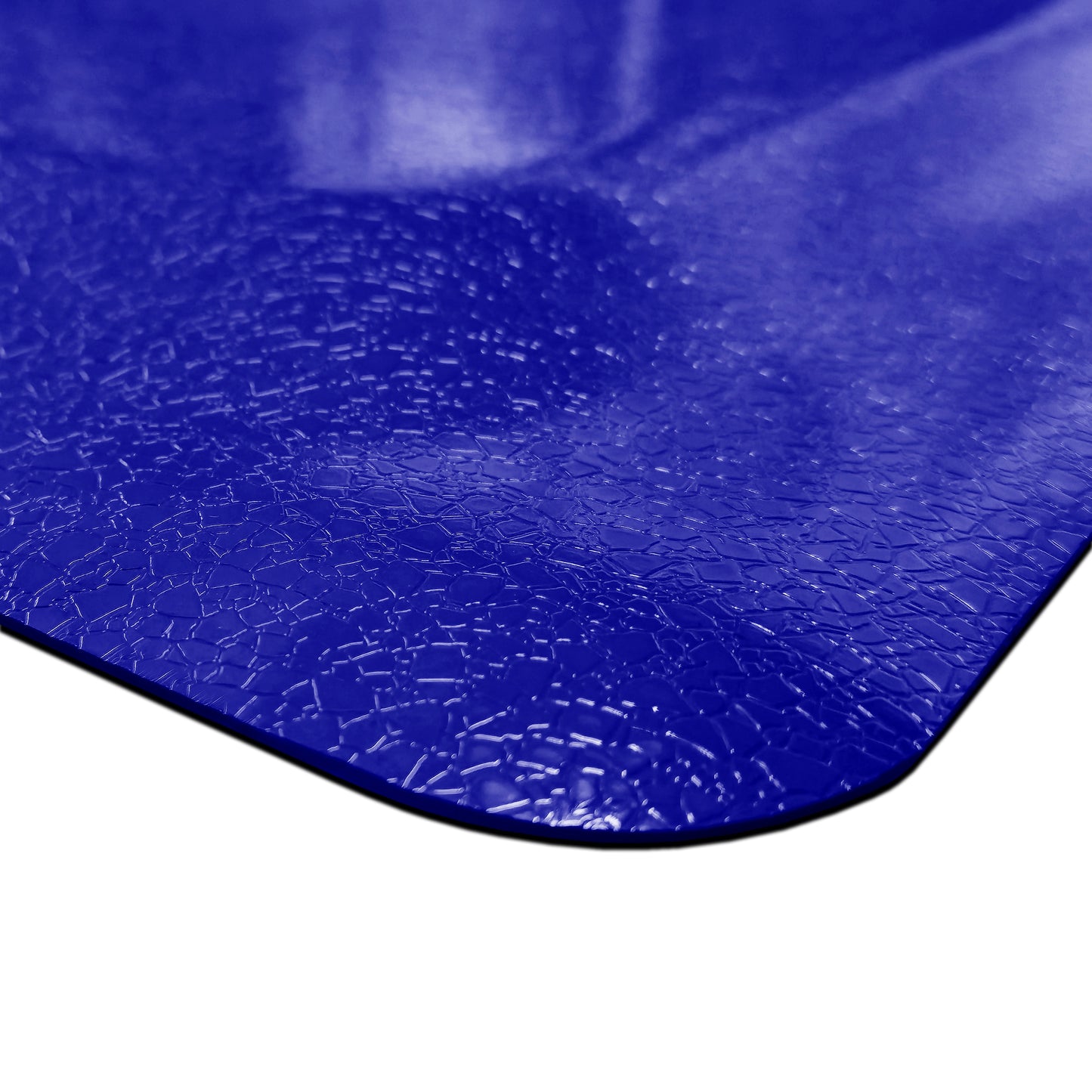 blue cushioned galley mat