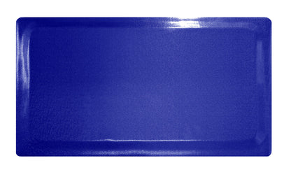 blue cushioned galley mat