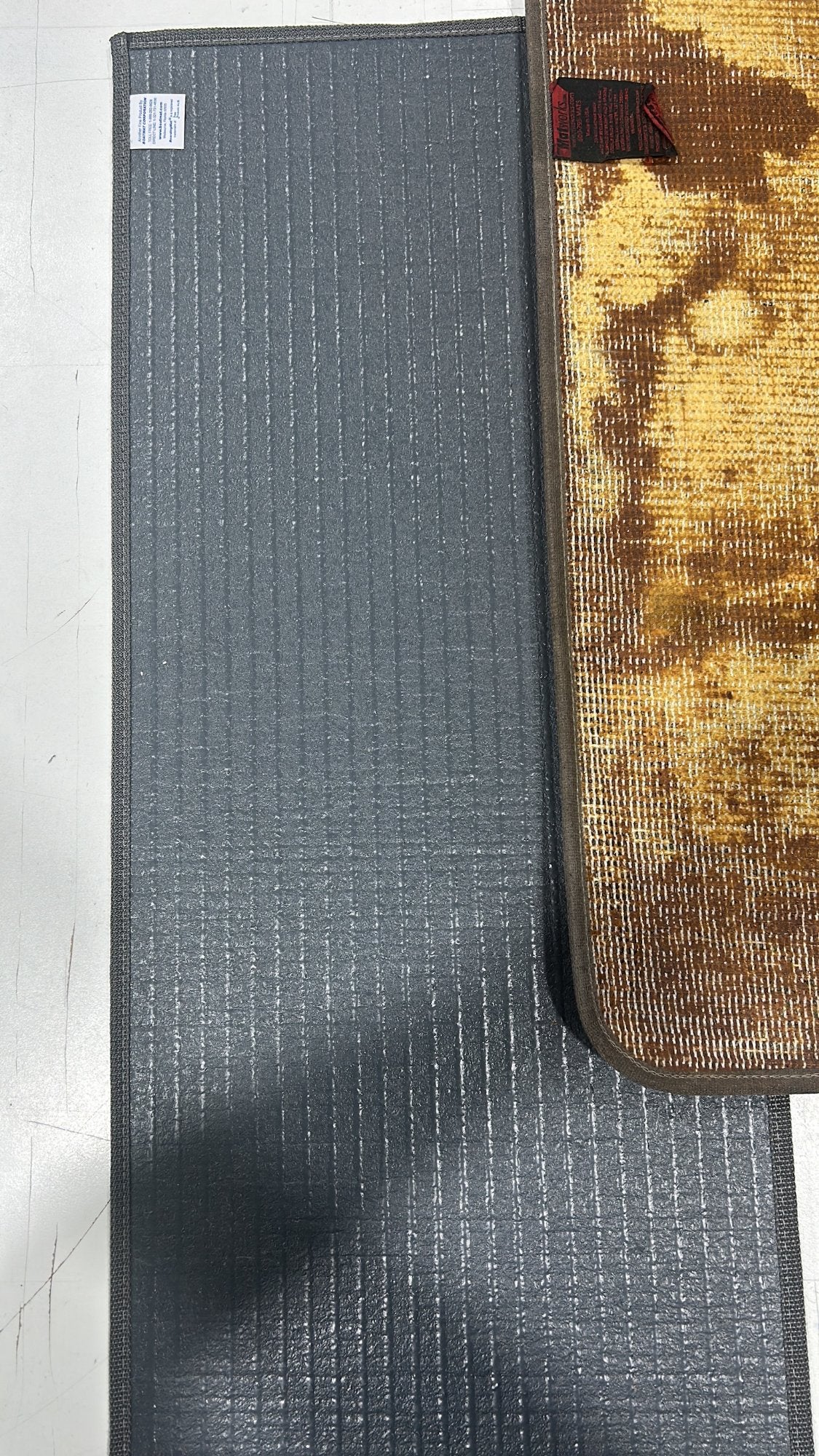 BoatMat Corinthian Textile backing vs competitor deteriorating backing